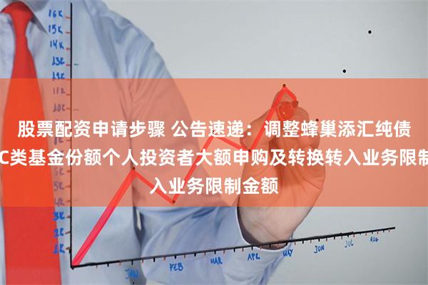 股票配资申请步骤 公告速递：调整蜂巢添汇纯债基金 C类基金份额个人投资者大额申购及转换转入业务限制金额