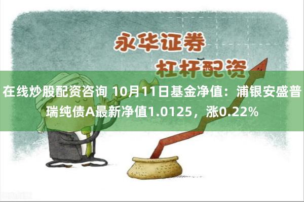 在线炒股配资咨询 10月11日基金净值：浦银安盛普瑞纯债A最新净值1.0125，涨0.22%